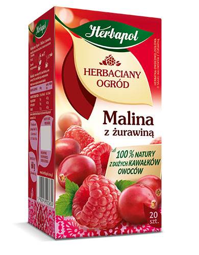 HERBAPOL EX HO MALINA Z ŻURAWINĄ 20/3g*12