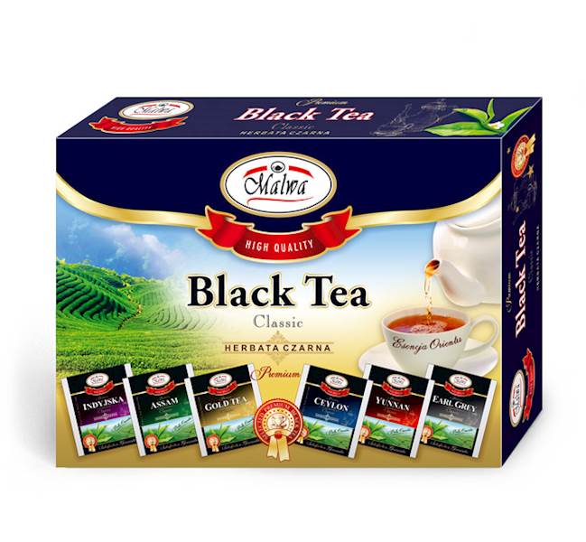 MALWA ZESTAW HERBAT BLACK TEA 6X5/2g*10