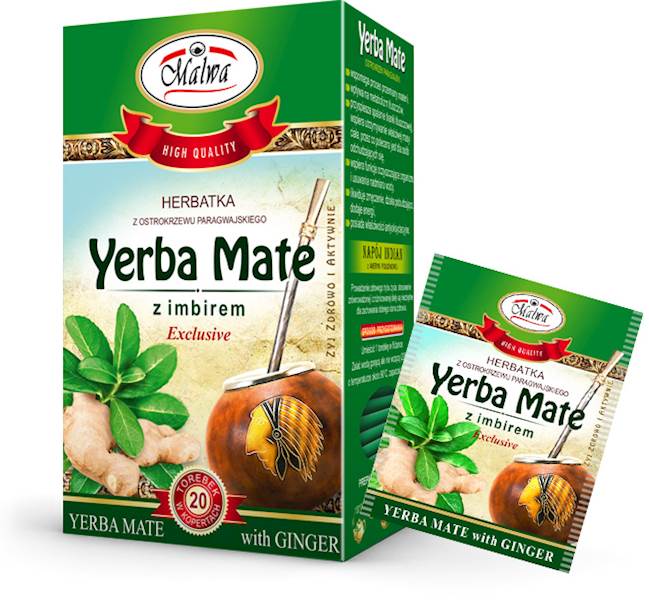 MALWA EX YERBA MATE IMBIR 20/2g*10