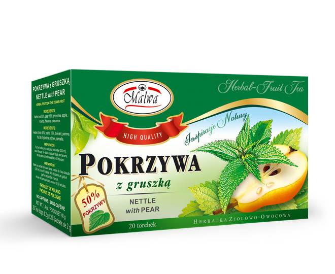 MALWA EX ZIOŁO POKRZYWA Z GRUSZKĄ 20/1,5g*12