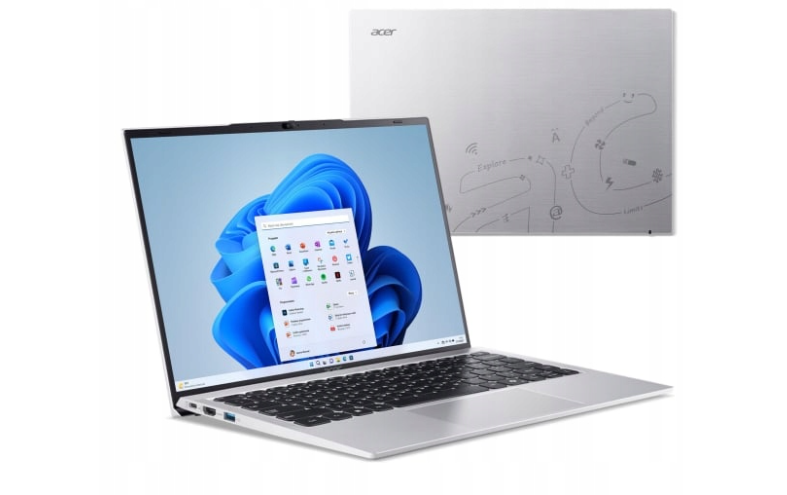 NOTEBOOK ACER SWIFT LITE i5-1334U | 16GB | 512GB | W11H | 14" SREBRNY