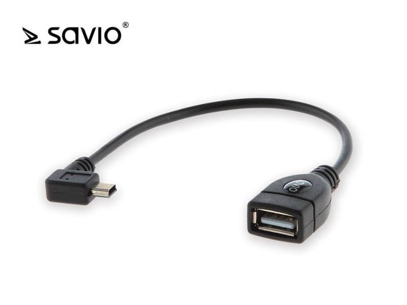 ADAPTER USB OTG -> miniUSB kątowy CL-60