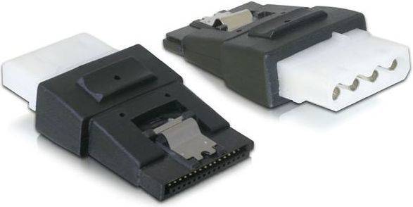 ADAPTER DELOCK SATA POWER (+CLIP) -> MOLEX 4-PIN