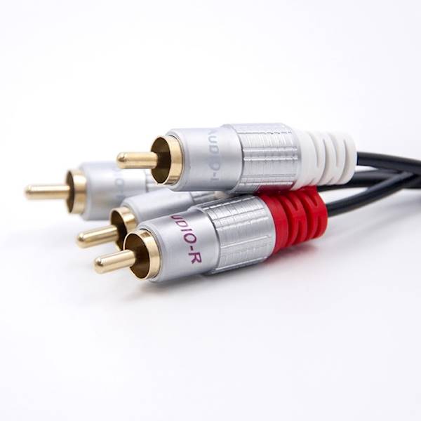 Kabel audio stereo 2xRCA męski/2xRCA męski 2m