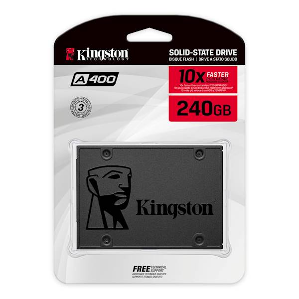SSD 2,5" SATA KINGSTON A400 SERIES 240GB