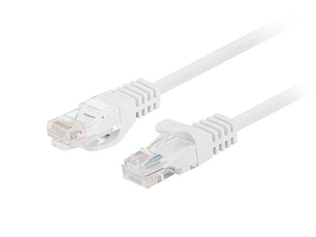 KABEL SIECIOWY PATCHCORD KAT.5E 1M SZARY / BIAŁY GEMBIRD