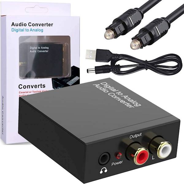 KONWERTER OPTYCZNY TOSLINK RCA3 YQ-2