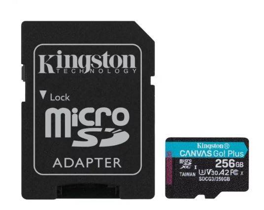 KARTA MICROSD 256GB KINGSTON CANVAS GO! PLUS + ADAPTER