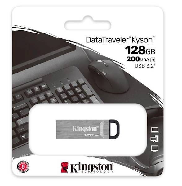 PENDRIVE 128GB KINGSTON KYSON USB 3.2 GEN1
