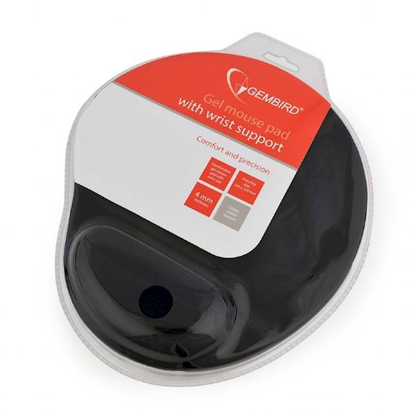 PODKŁADKA POD MYSZ ERGONOMICZNA GEMBIRD MP-GEL CZARNA