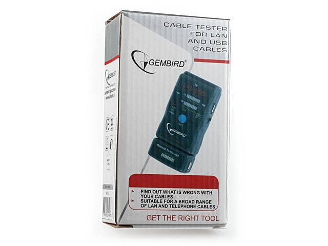 TESTER DIODOWY KABLI RJ45 RJ11 USB GEMBIRD