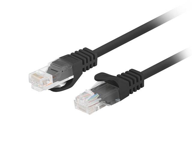 KABEL SIECIOWY PATCHCORD KAT.5E 0,25M CZARNY LANBERG