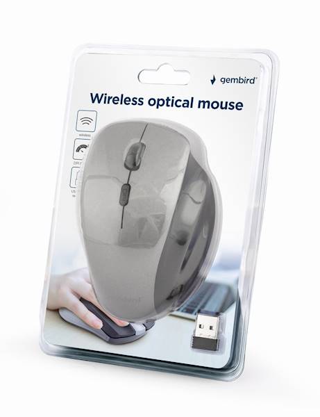 MYSZ BEZPRZEWODOWA GEMBIRD 6B-02 SZARA