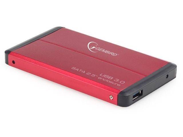 KIESZEŃ ZEW. 2,5" DO DYSKÓW USB 3.0 GEMBIRD CZERWONA