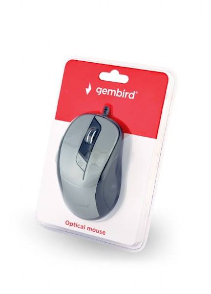 MYSZ PRZEWODOWA GEMBIRD 6B-01 CZARNO-SZARA
