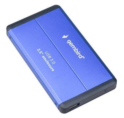 KIESZEŃ ZEW. 2,5" DO DYSKÓW USB 3.0 GEMBIRD NIEBIESKA