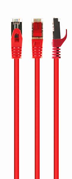 KABEL SIECIOWY PATCHCORD FTP KAT.6A LSZH 0,25M CZERWONY GEMBIRD