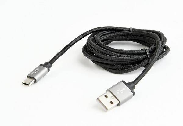KABEL USB - USB-C GEMBIRD 1,8M SZNUREK CZARNY