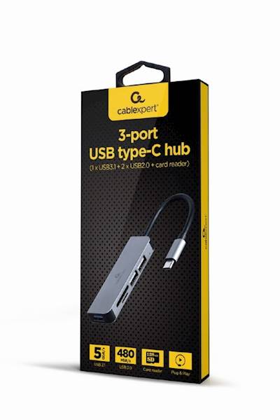 HUB USB-C - USB 3.0 / 2.0 | SD GEMBIRD