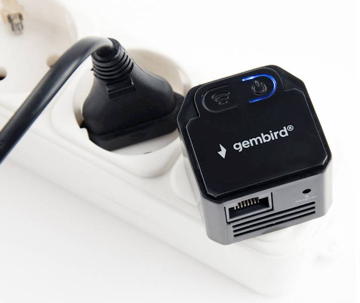 REPEATER WI-FI RP300-03 GEMBIRD CZARNY