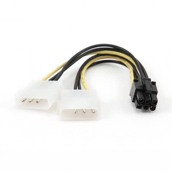 KABEL ROZDZIELACZ ZASILANIA 2xMOLEX - 6PIN BTX