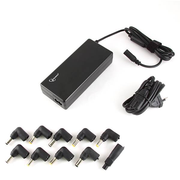 ZASILACZ DO NOT UNIWERSALNY GEMBIRD MAX. 90W | 15V-20V | MAX. 4.5A | 10 WTYCZEK