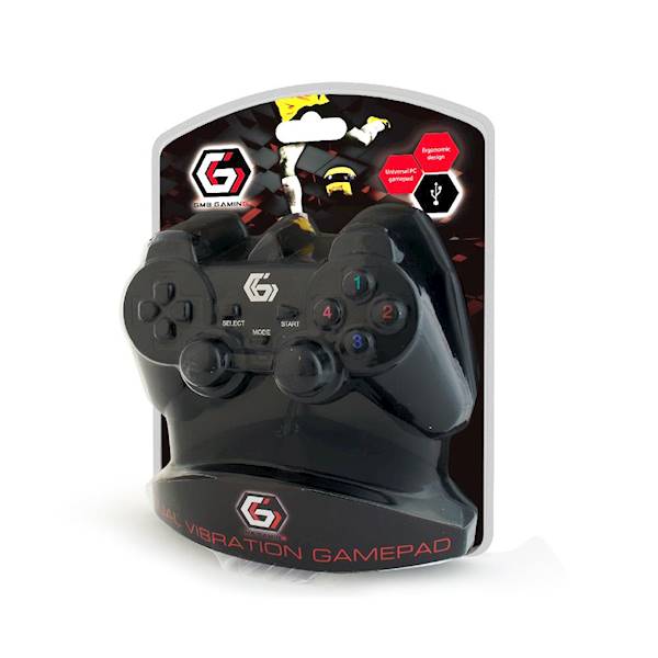 KONTROLER GAMEPAD PRZEWODOWY UDV-01 GEMBIRD CZARNY
