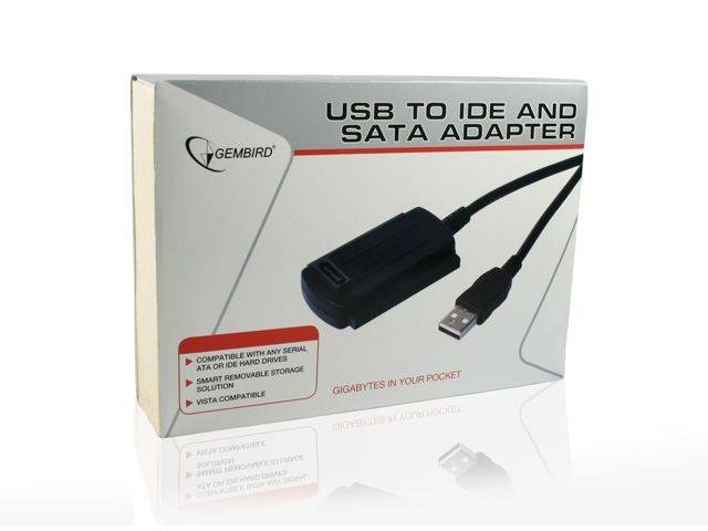 ADAPTER USB 2.0 - IDE | SATA 2.5' 3.5' Z ZASILACZEM GEMBIRD