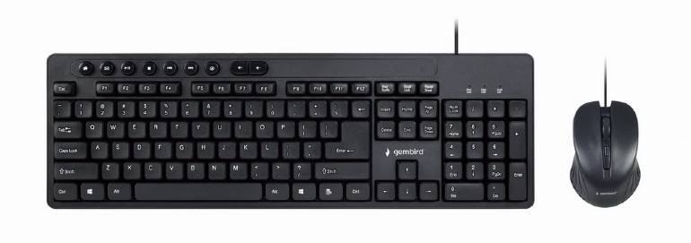 ZESTAW KL+M GEMBIRD UM-04 CZARNY