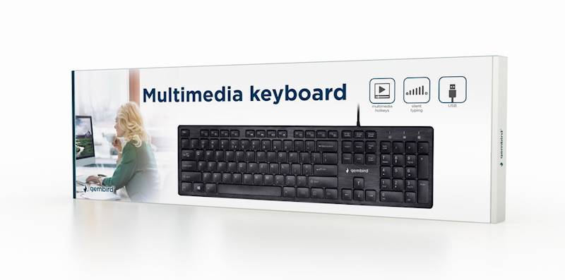 KLAWIATURA PRZEWODOWA MCH-03-W BIAŁA 