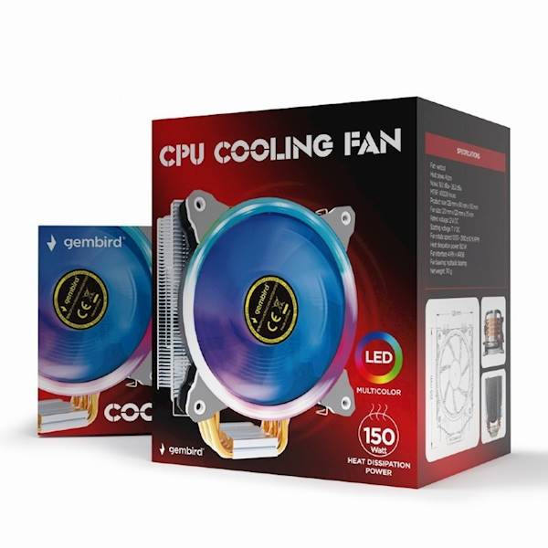 CHŁODZENIE CPU GEMBIRD HURACAN X130 ARGB