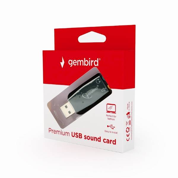 KARTA DŹWIĘKOWA USB 2.0 GEMBIRD VIRTUS PLUS