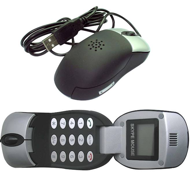 MYSZ PRZEWODOWA GEMBIRD Z FUNKCJĄ TELEFONU VOIP I EKRANEM LCD