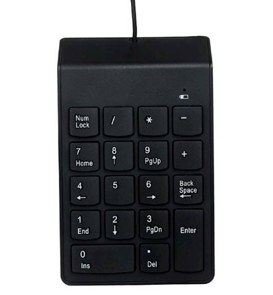 KLAWIATURA PRZEWODOWA NUMERYCZNA GEMBIRD U-03 CZARNA