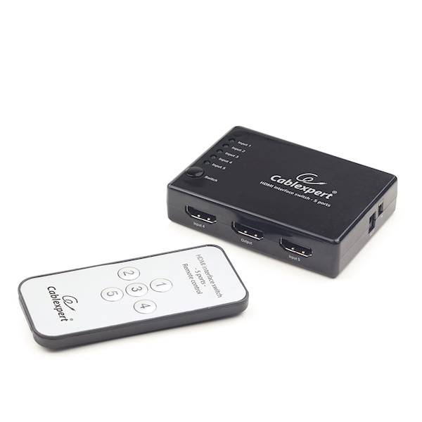 SWITCH HDMI 5-PORT GEMBIRD Z PILOTEM
