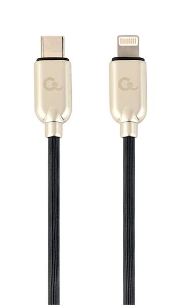 KABEL USB-C - LIGHTNING 1M METAL GEMBIRD CZARNY