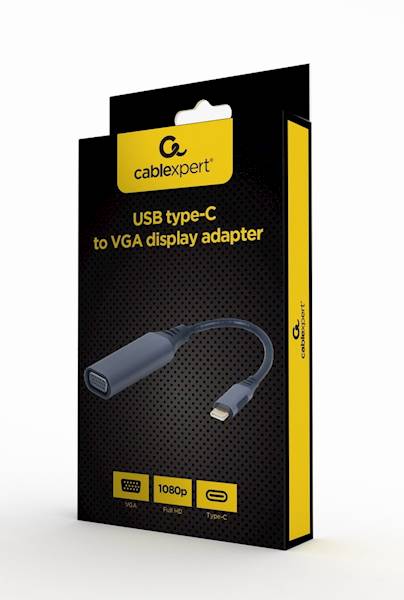 ADAPTER USB-C (M) - VGA (F) NA KABLU GEMBIRD