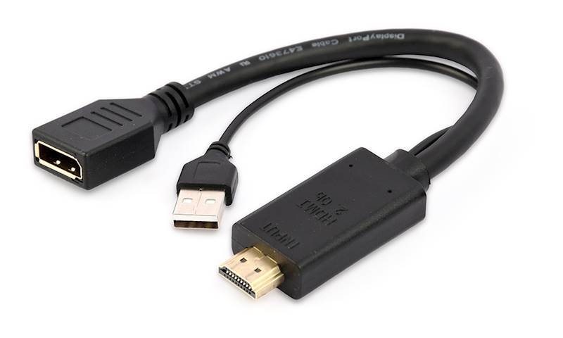 ADAPTER HDMI (M) - DISPLAYPORT (F) AKTYWNY GEMBIRD