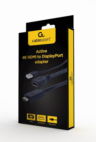 ADAPTER HDMI (M) - DISPLAYPORT (F) AKTYWNY GEMBIRD
