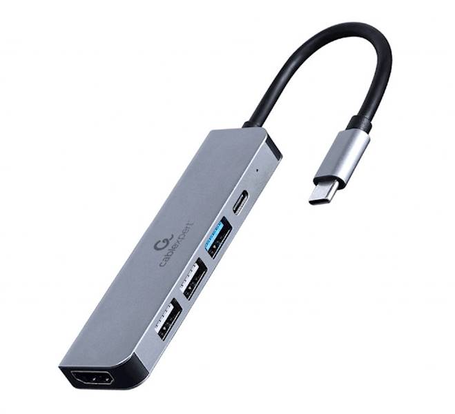 ADAPTER 5w1 USB-C - HDMI | USB-C | USB 3.0 / 2.0 GEMBIRD