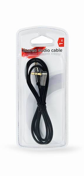KABEL MINIJACK 3.5MM - MINIJACK 3.5MM KĄTOWY 1M GEMBIRD