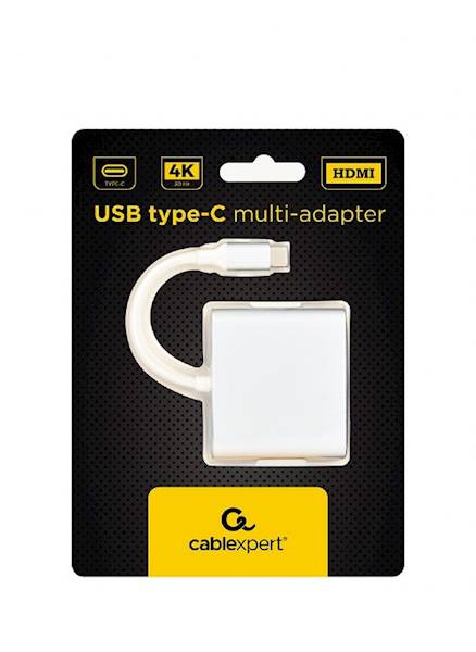 ADAPTER 3w1 USB-C - HDMI | USB-C | USB 3.0 GEMBIRD SREBRNY