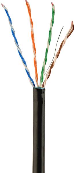 KABEL SIECIOWY LAN FTP KAT.5E OUTDOOR GEL 305M GEMBIRD CZARNY