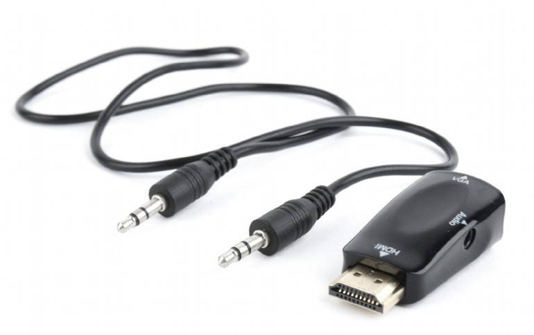 ADAPTER HDMI (M) - VGA (F) + AUDIO GEMBIRD