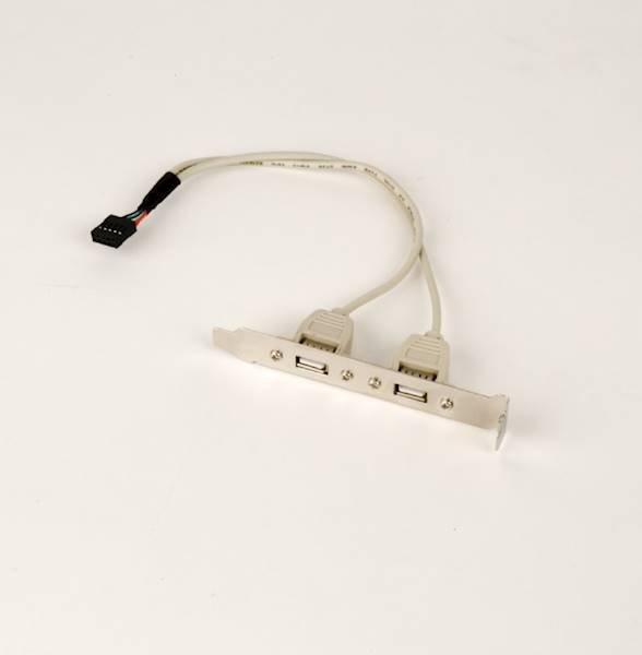 GNIAZDO WEW 2xUSB NA ŚLEDZIU GEMBIRD