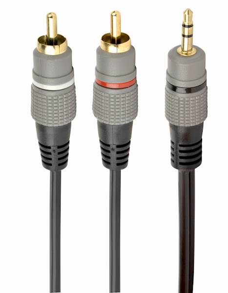 KABEL AUDIO MINIJACK 3.5MM - 2xRCA CHINCH 2,5M GEMBIRD