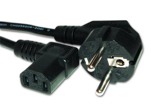 KABEL ZASILAJĄCY PC 1.8M KĄTOWY 90" GEMBIRD cert.VDE