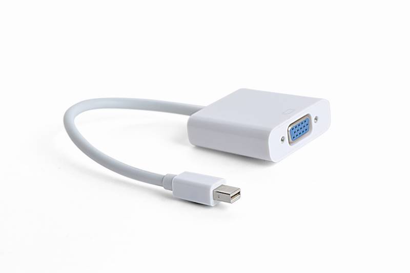 ADAPTER MINI DISPLAYPORT (M) - VGA (F) NA KABLU GEMBIRD BIAŁY