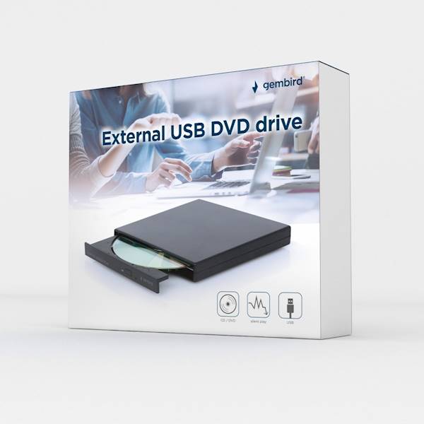 NAPĘD ZEWNĘTRZNY DVD GEMBIRD USB CZARNY