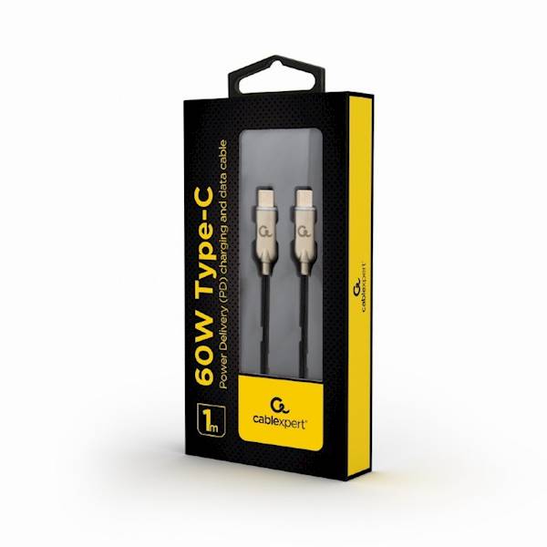 KABEL USB-C - USB-C PD 60W 1M GEMBIRD